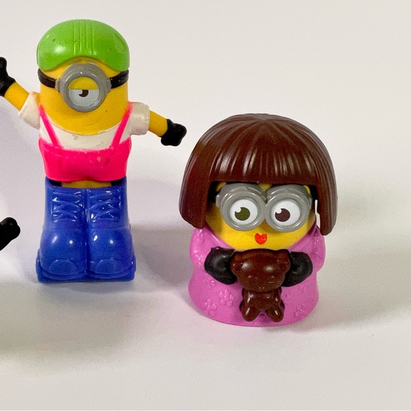 3 Minions McDonalds Happy Meal Toy Rise of Gru Rollerskater Stuart Slippery Otto - Picture 5 of 6